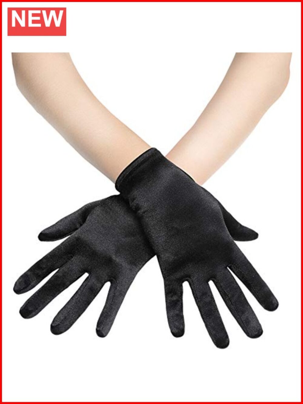 Short Satin Opera Gloves for Women 1920s Bridal Tea Party
